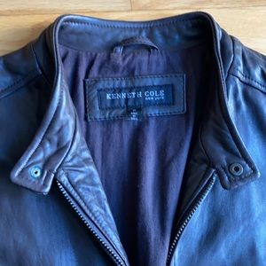 Leather Kenneth Cole men’s medium biker jacket